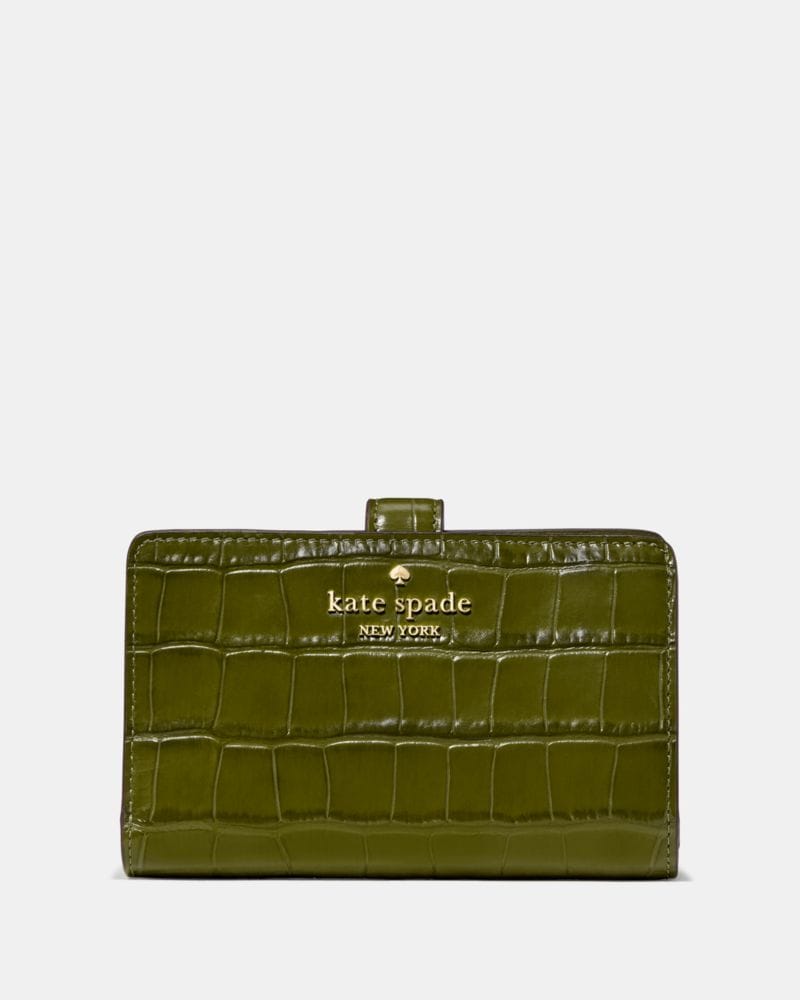 Croc Embossed Medium Bifold Wallet