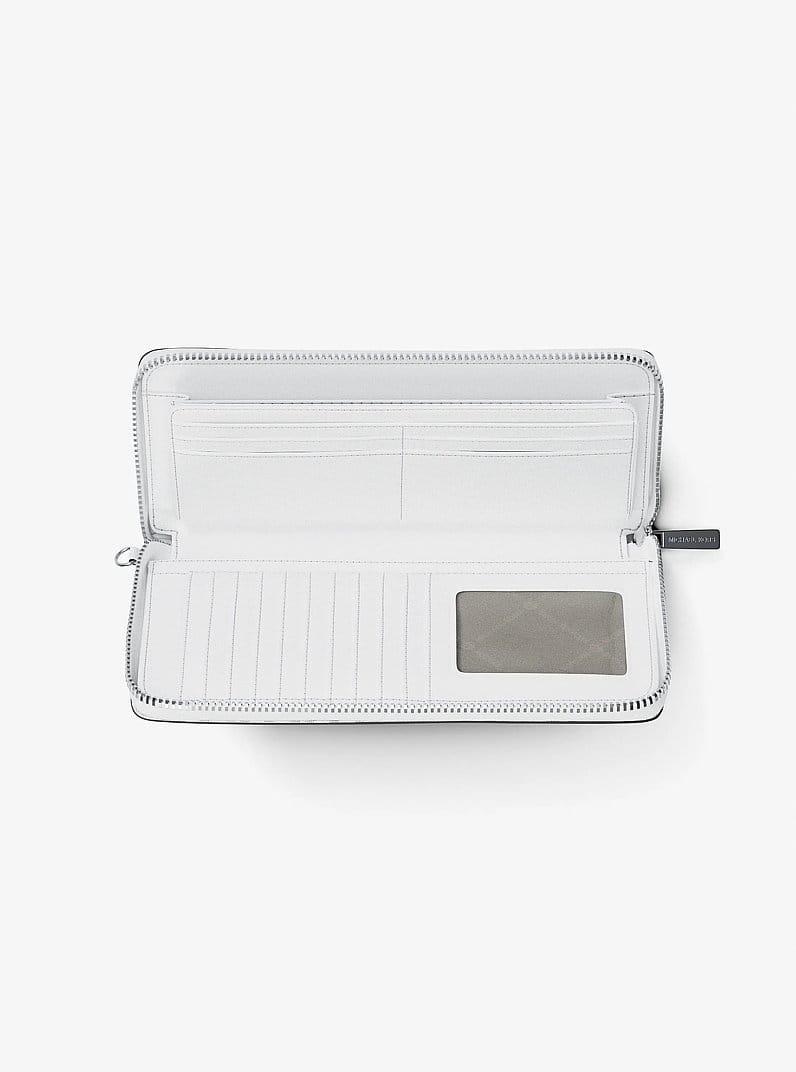 Jet Set Large Signature Logo Continental Wallet