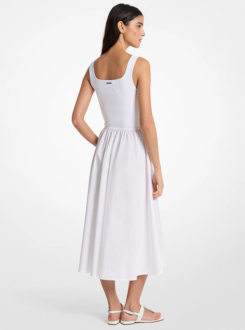 Viscose Blend Midi Dress