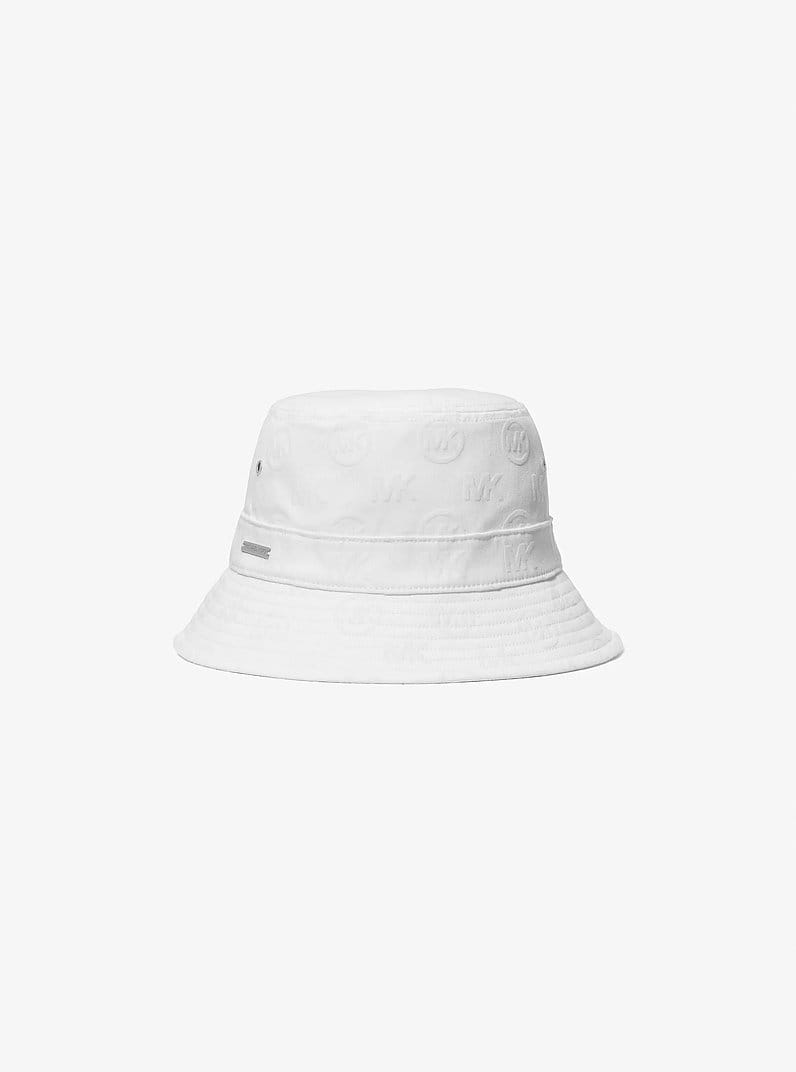Logo Embossed Stretch Cotton Bucket Hat