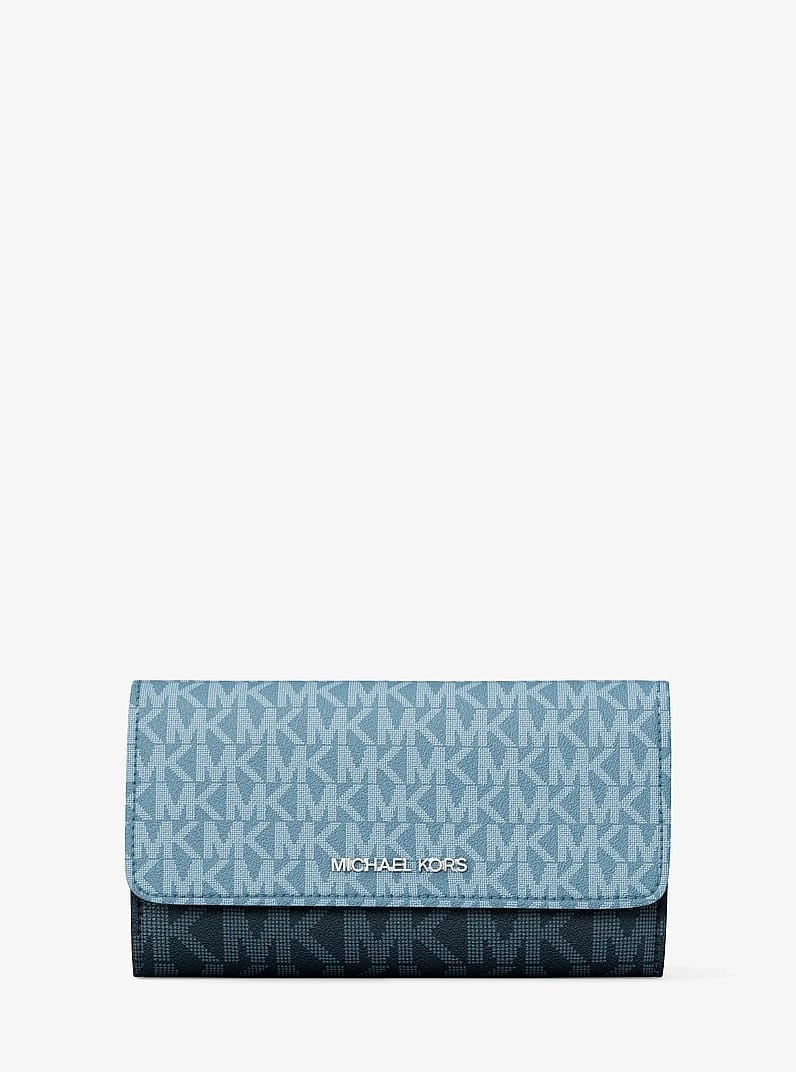 Jet Set Travel Signature Logo Tri-Fold Wallet