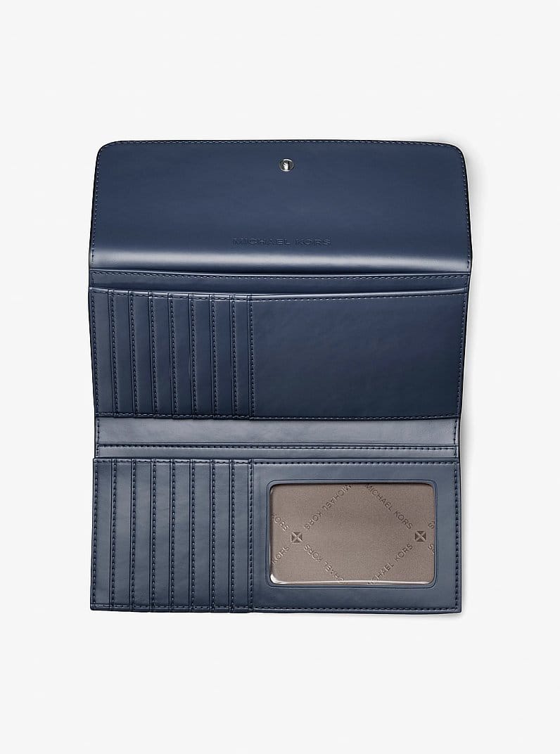 Jet Set Travel Signature Logo Tri-Fold Wallet