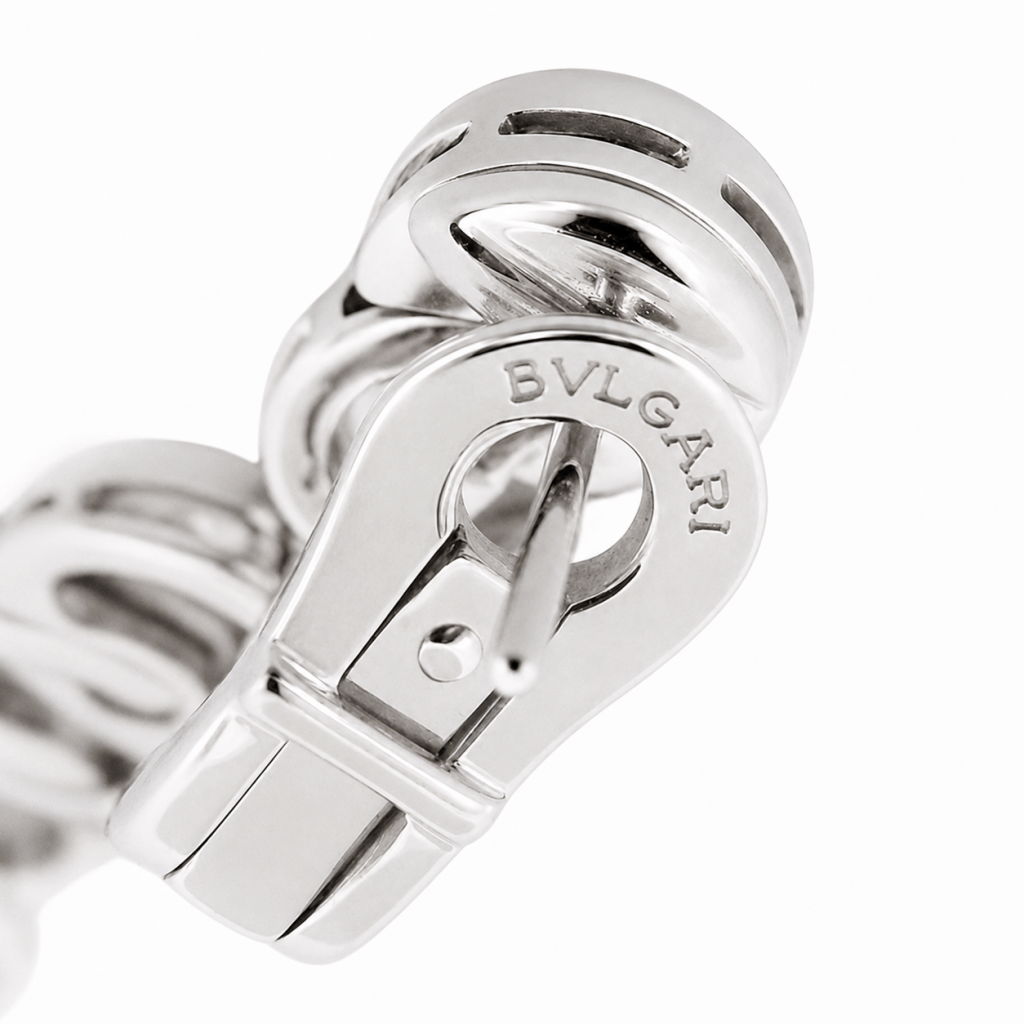 White Gold and Diamond Cerchi Earclips