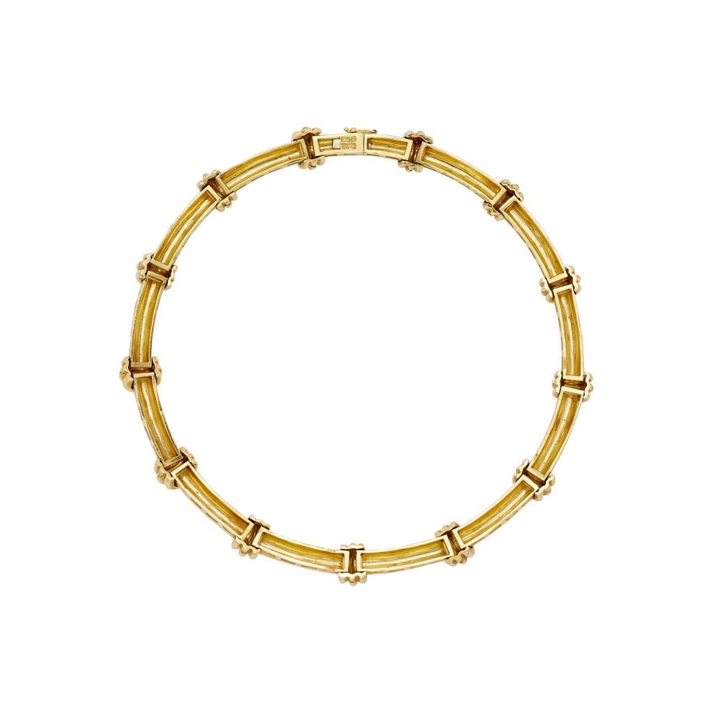 Gold Bamboo Collar Necklace