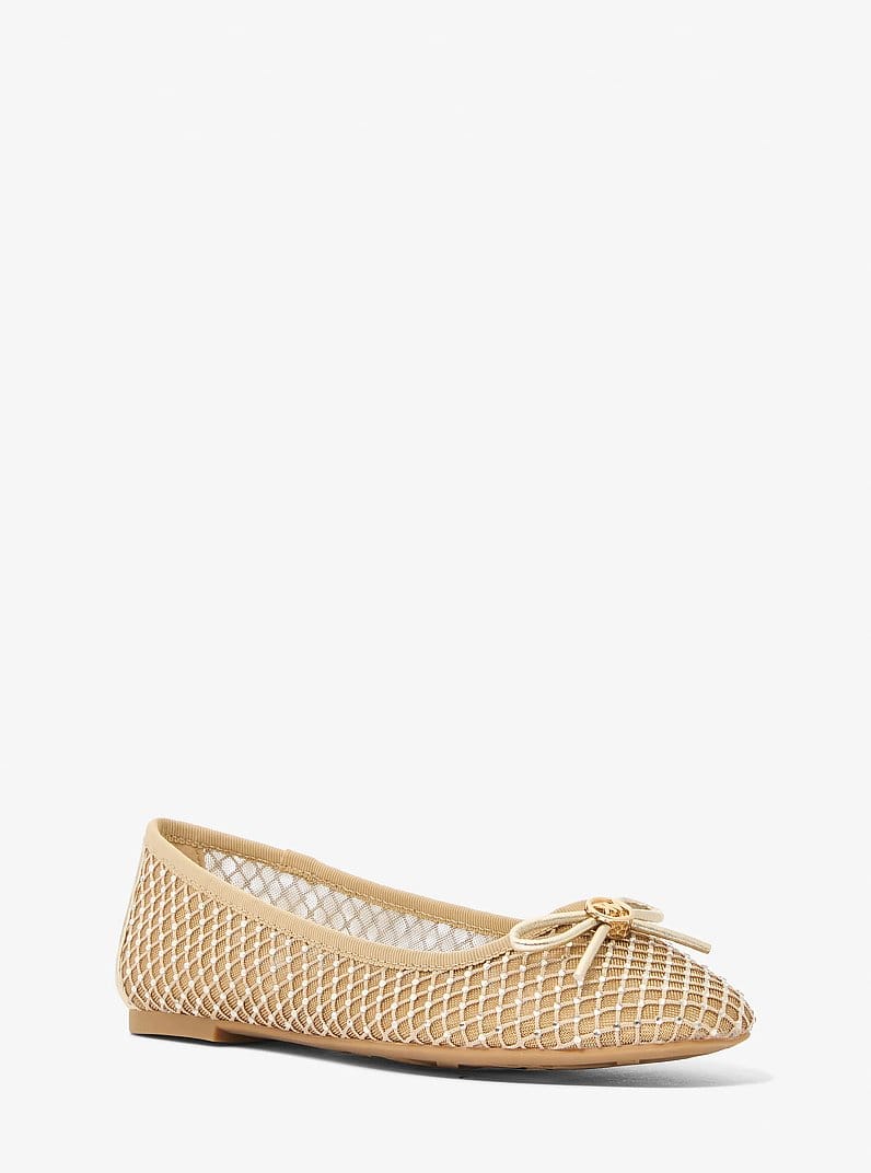 Savannah Embellished Mesh Ballet Flat