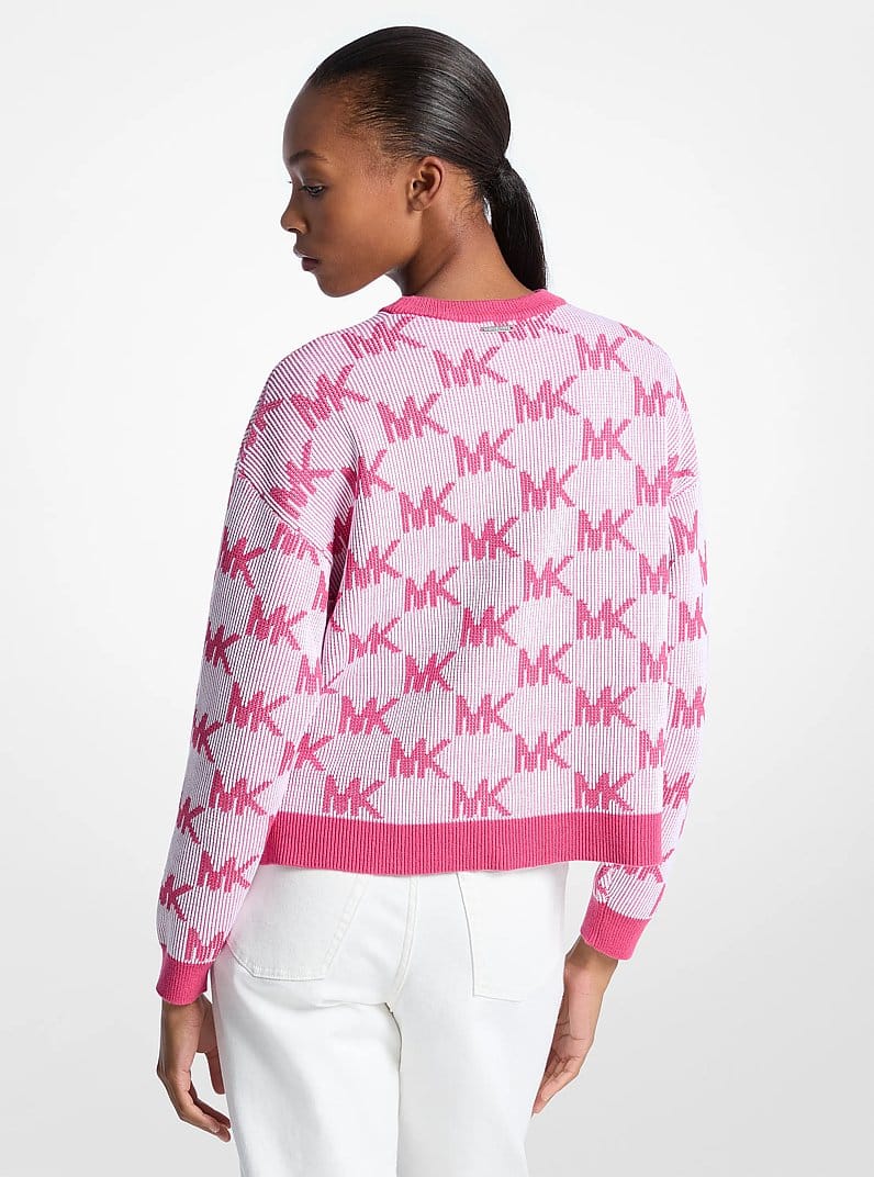 Logo Jacquard Knit Sweater
