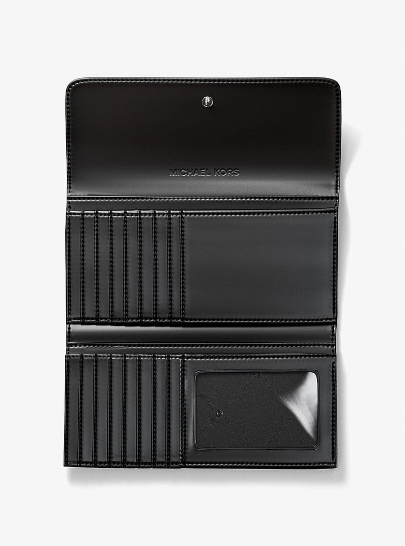 Jet Set Large Signature Logo Tri-Fold Wallet
