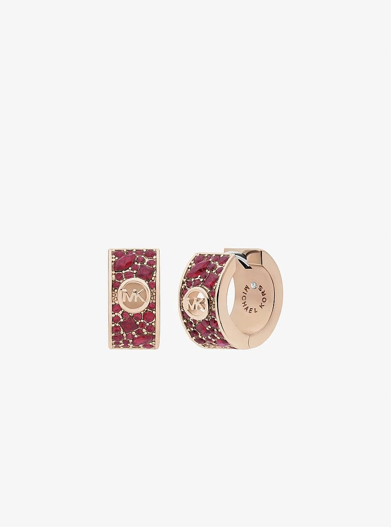 Pavé Huggie Earrings