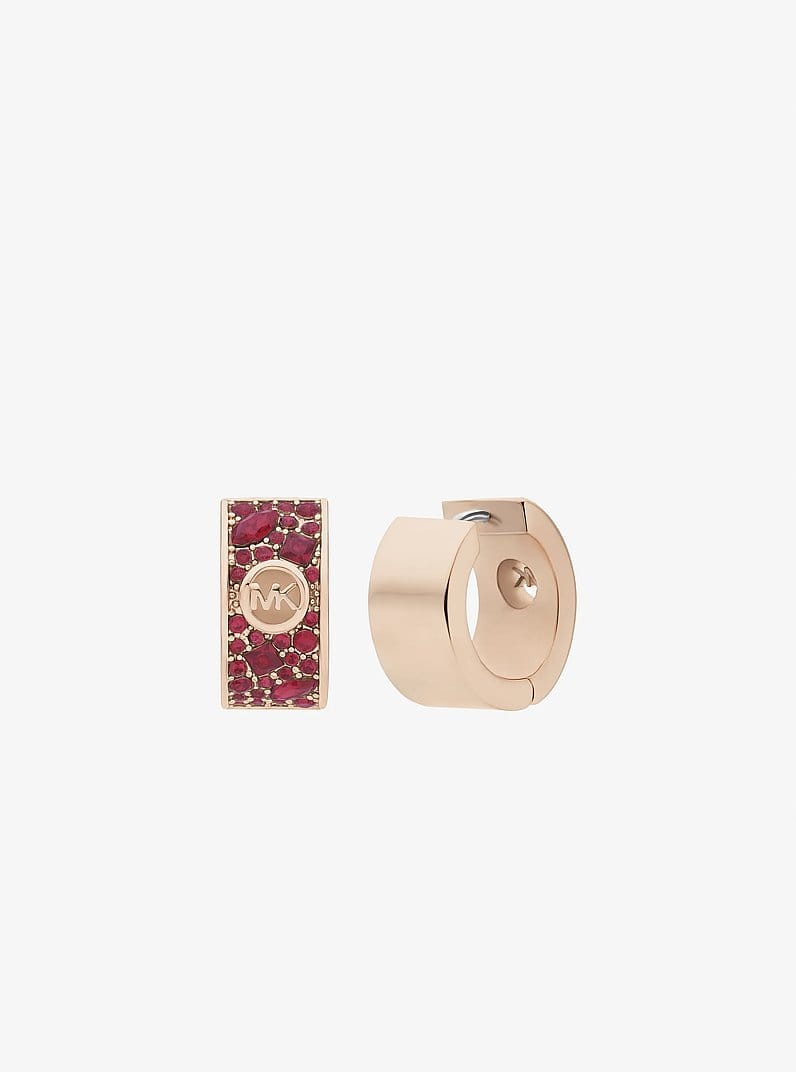 Pavé Huggie Earrings
