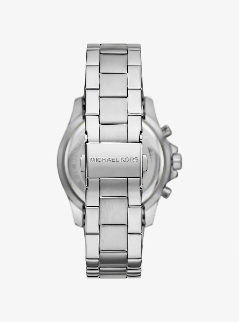 Oversized Everest Pavé Silver-Tone Watch
