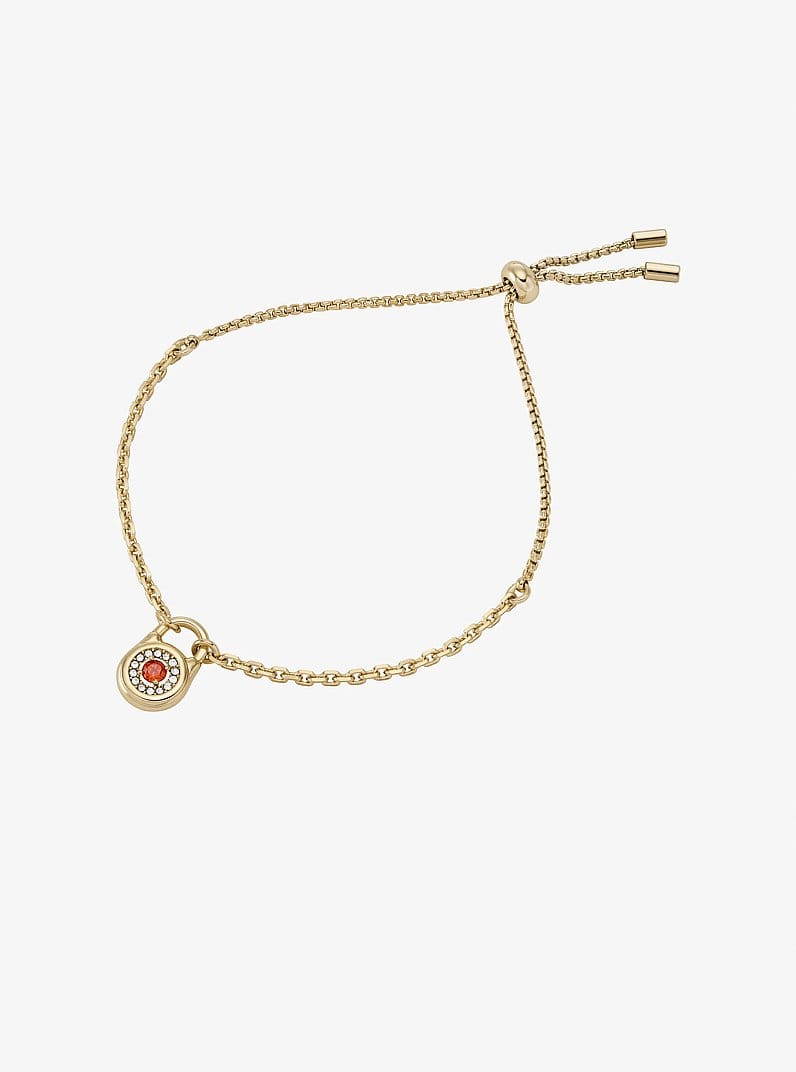 Pavé Lock Slider Bracelet