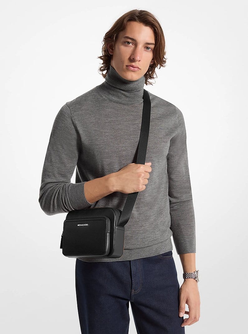 Cooper Pebbled Leather Utility Crossbody Bag