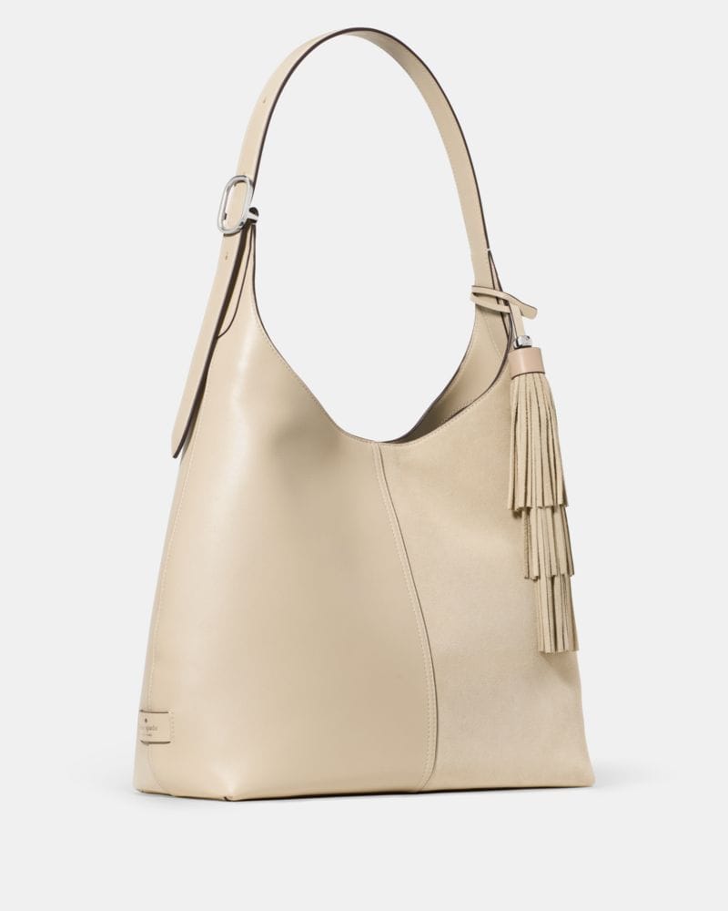 454 Suede Fringe Large Shoulder Bag