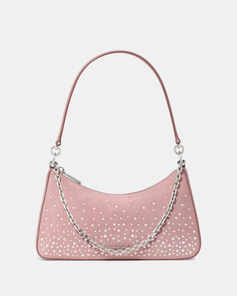 Margot Studded Suede Shoulder Bag
