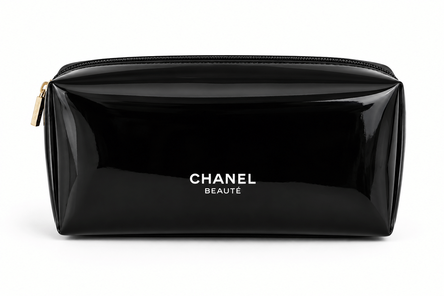 Chanel Black Vinyl Makeup Bag VIP Gift Brand New