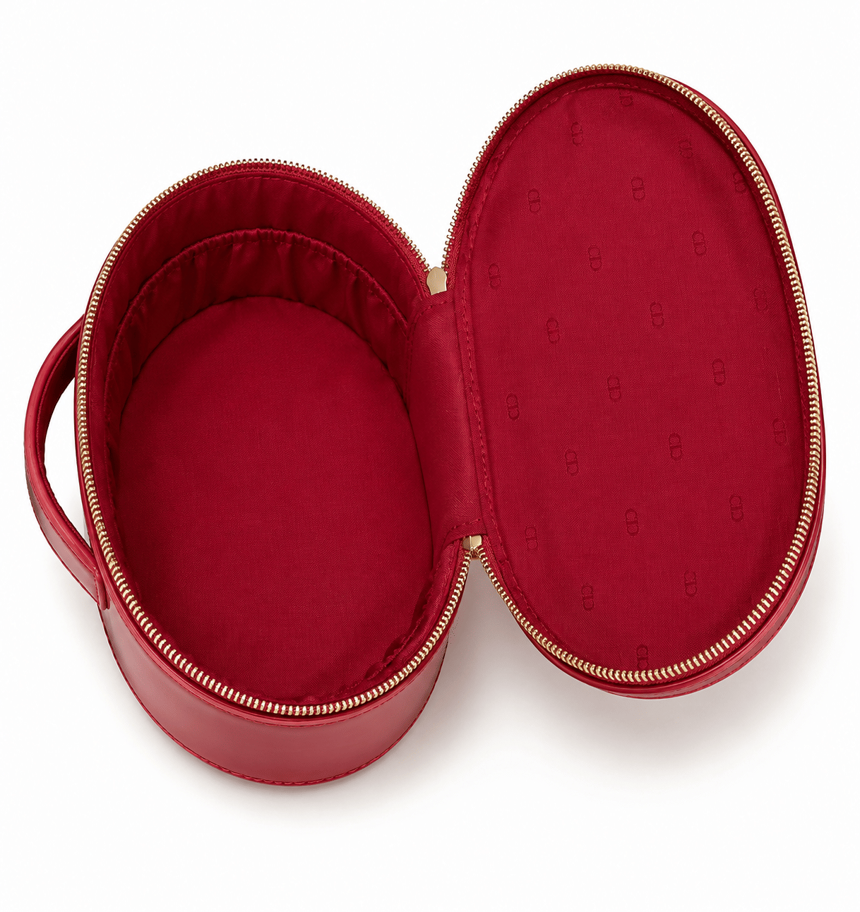 Dior Red Beauty Pouch with Top Handle