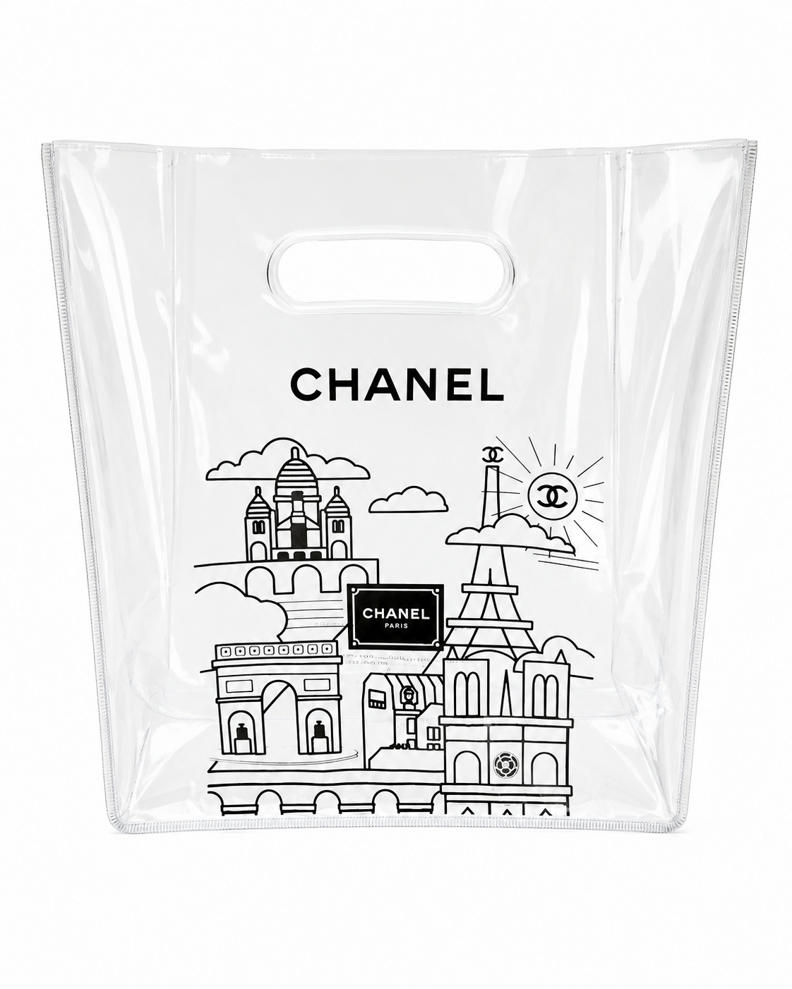 Chanel GWP Vip Beaute Gift Transparent Pouch Make-up Bag Toiletries Bag