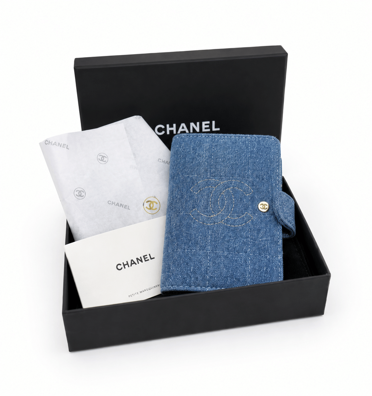 CHANEL Beauty Blue Passport Holder, Beaute Makeup VIP Free Gift