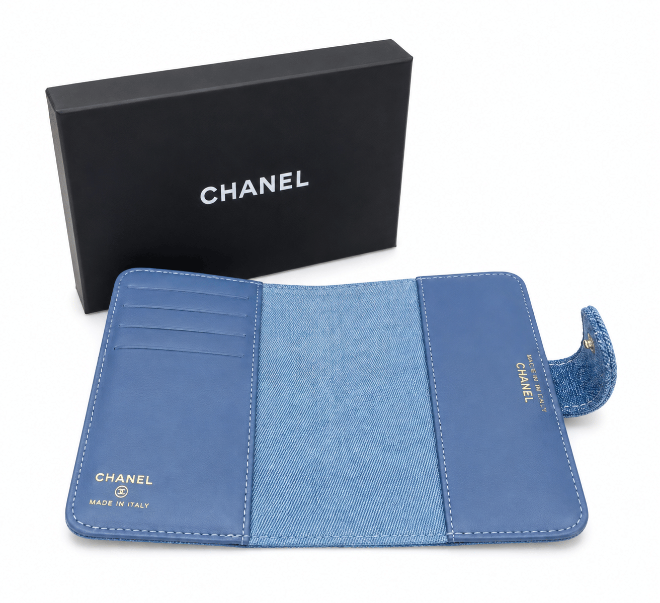 CHANEL Beauty Blue Passport Holder, Beaute Makeup VIP Free Gift