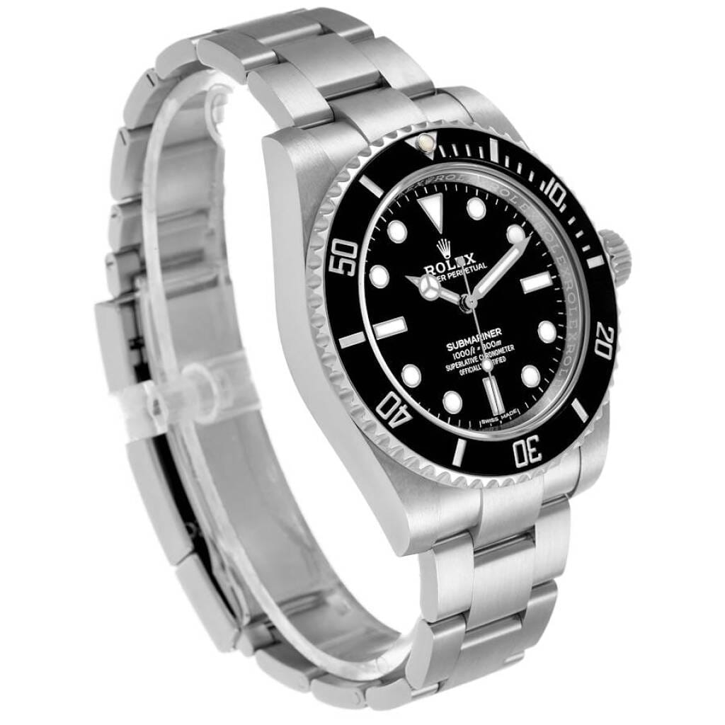 Submariner No Date (Reference 114060). A 40mm stainless steel automatic wristwatch. 2017