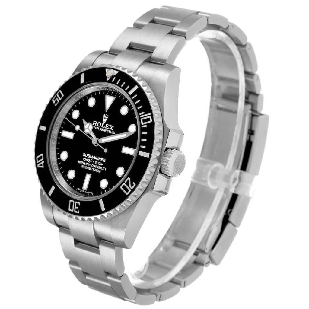 Submariner No Date (Reference 114060). A 40mm stainless steel automatic wristwatch. 2017