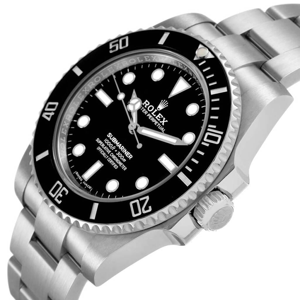 Submariner No Date (Reference 114060). A 40mm stainless steel automatic wristwatch. 2017