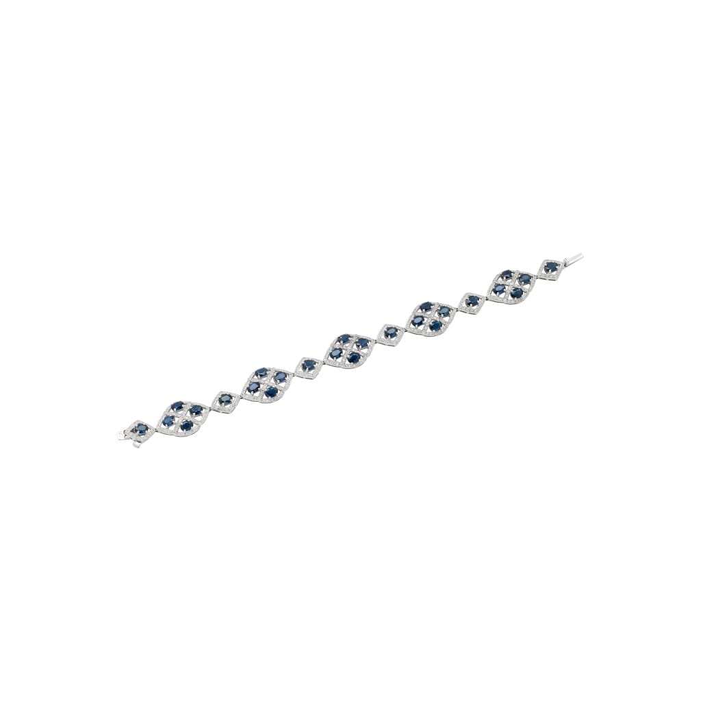 White Gold, Sapphire and Diamond Bracelet
