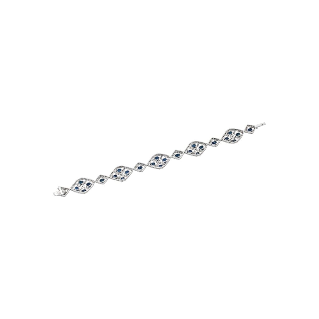 White Gold, Sapphire and Diamond Bracelet