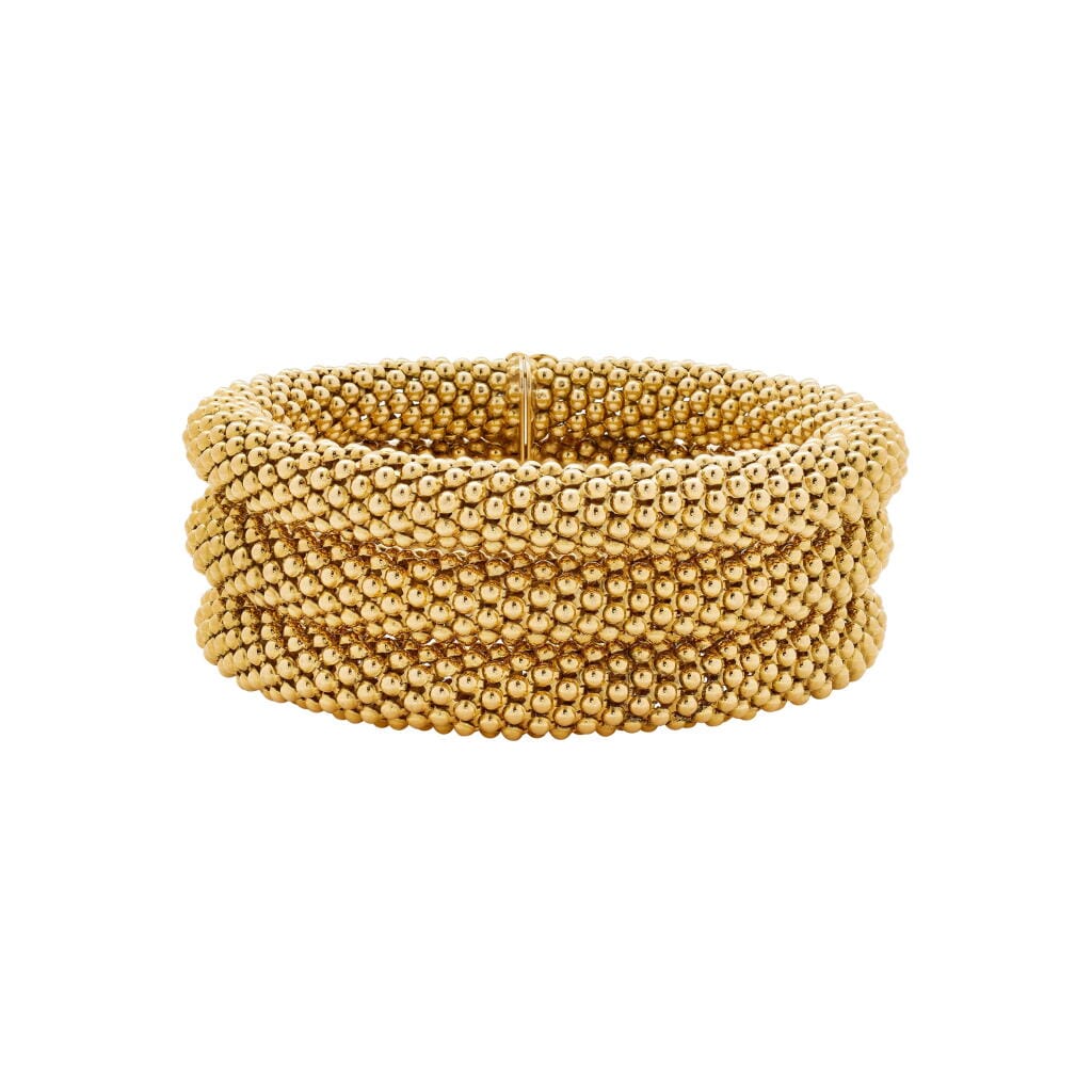 Vintage Gold Three Row Bracelet