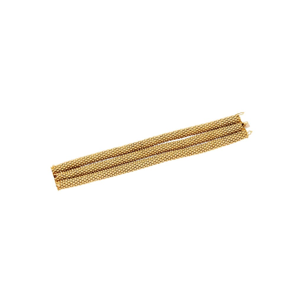 Vintage Gold Three Row Bracelet