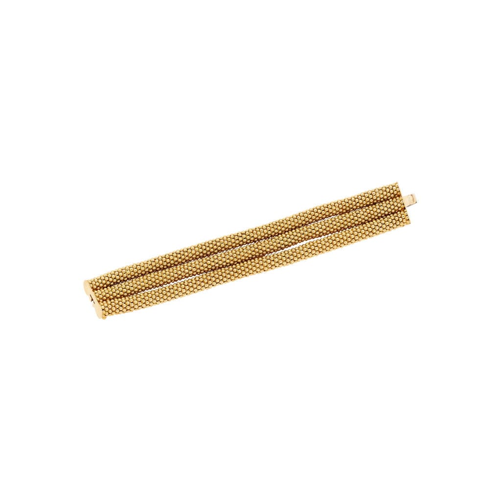 Vintage Gold Three Row Bracelet