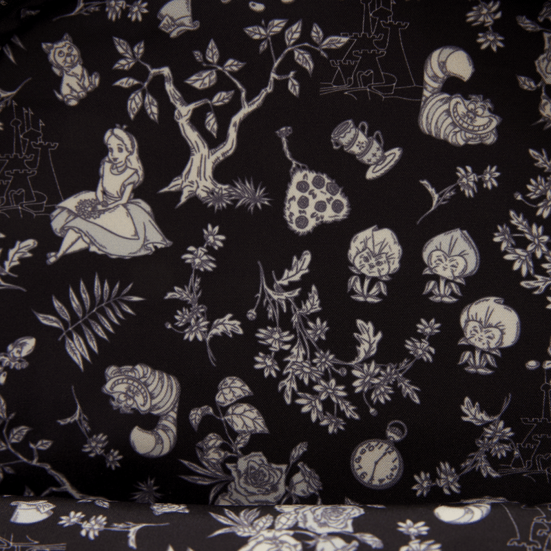 Alice in Wonderland Floral Mini Backpack