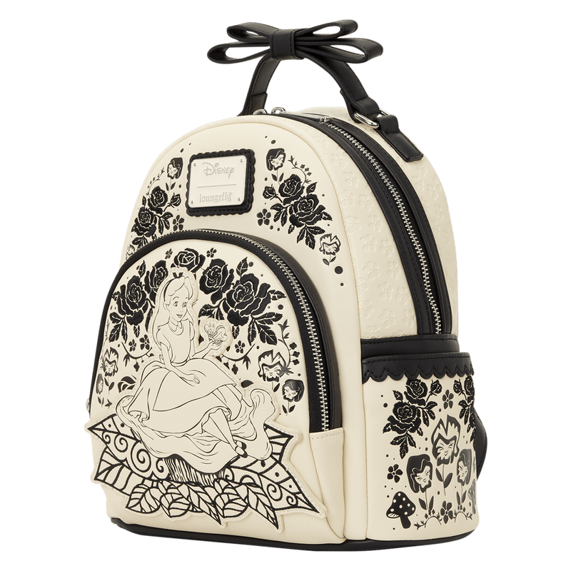 Alice in Wonderland Floral Mini Backpack