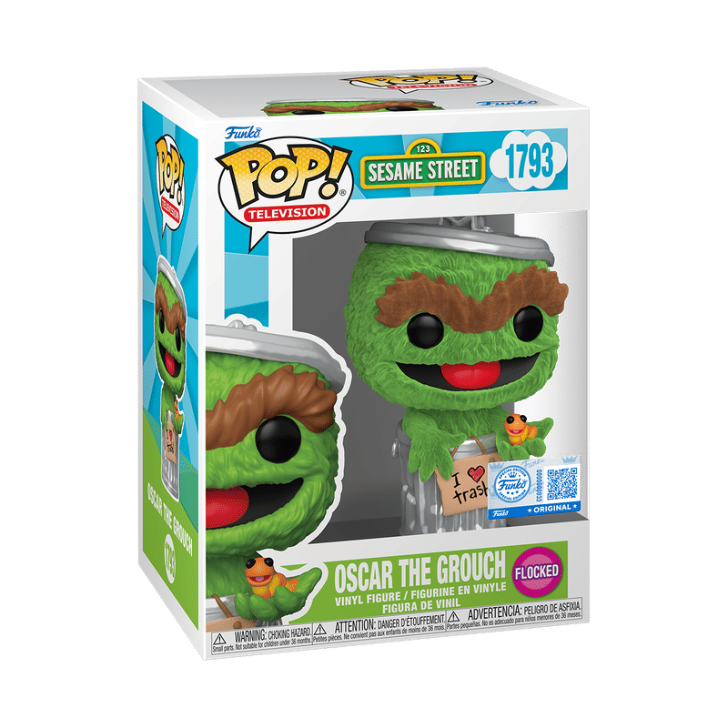 Pop! Oscar the Grouch (Flocked)
