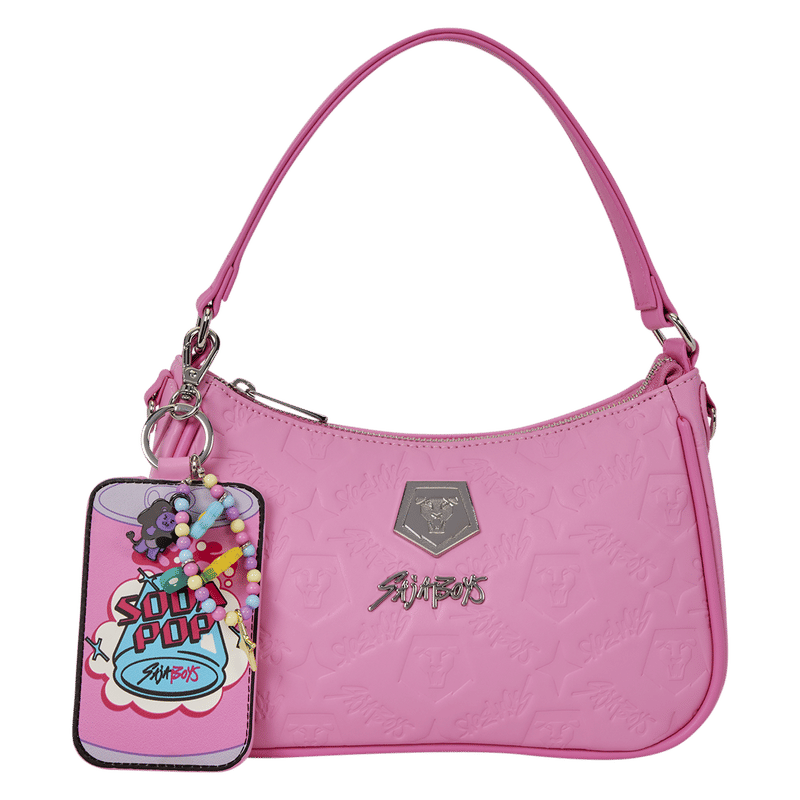 KPop Demon Hunters Exclusive Saja Boys All-Over Print Crossbody Bag with Photo Card Charm