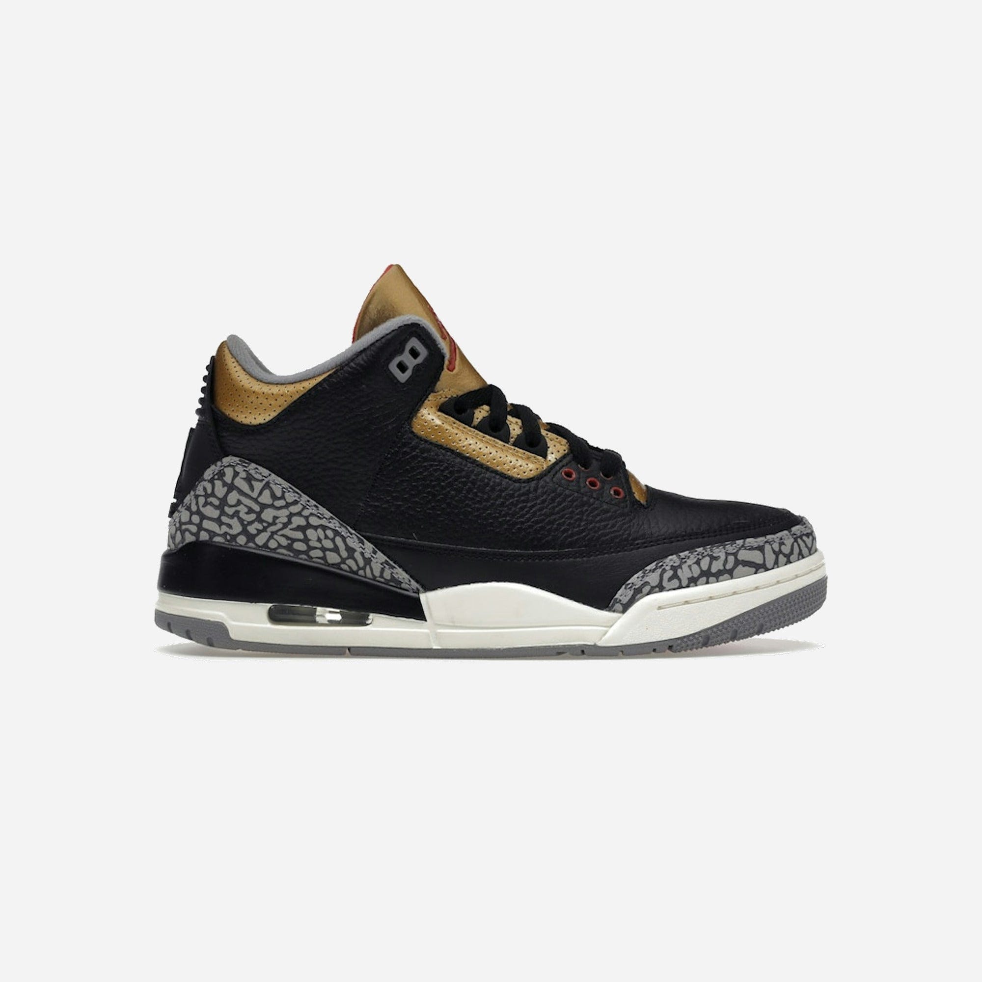 Nike Air Jordan 3 Retro Black Cement Gold WMNS
