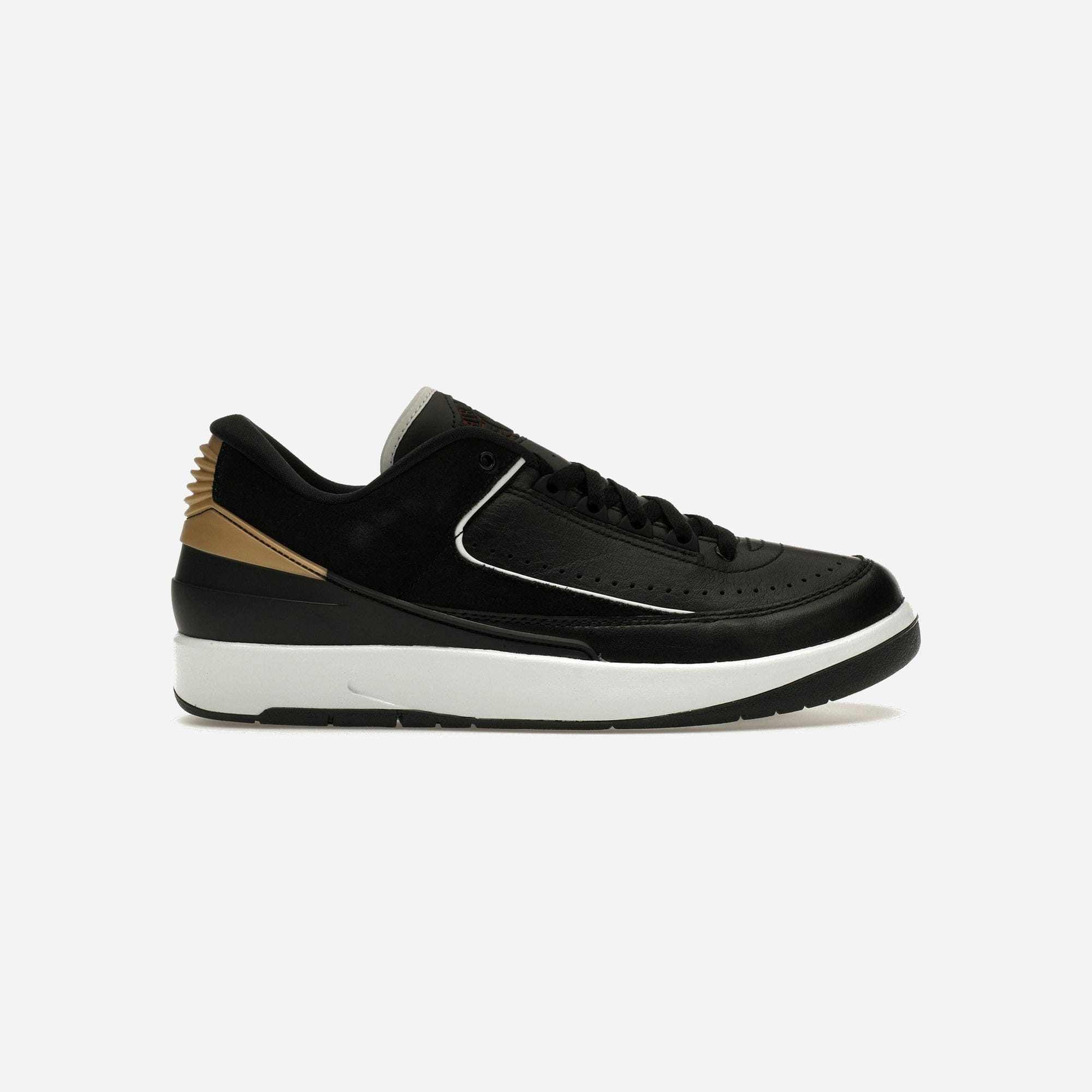 Nike Air Jordan 2 Retro Low Black Metallic Gold WMNS
