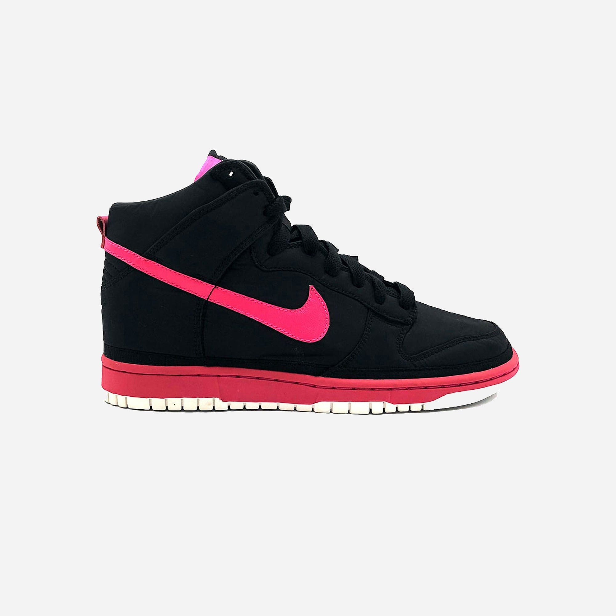 Nike Dunk High Nylon Premium Black Vivid Pink
