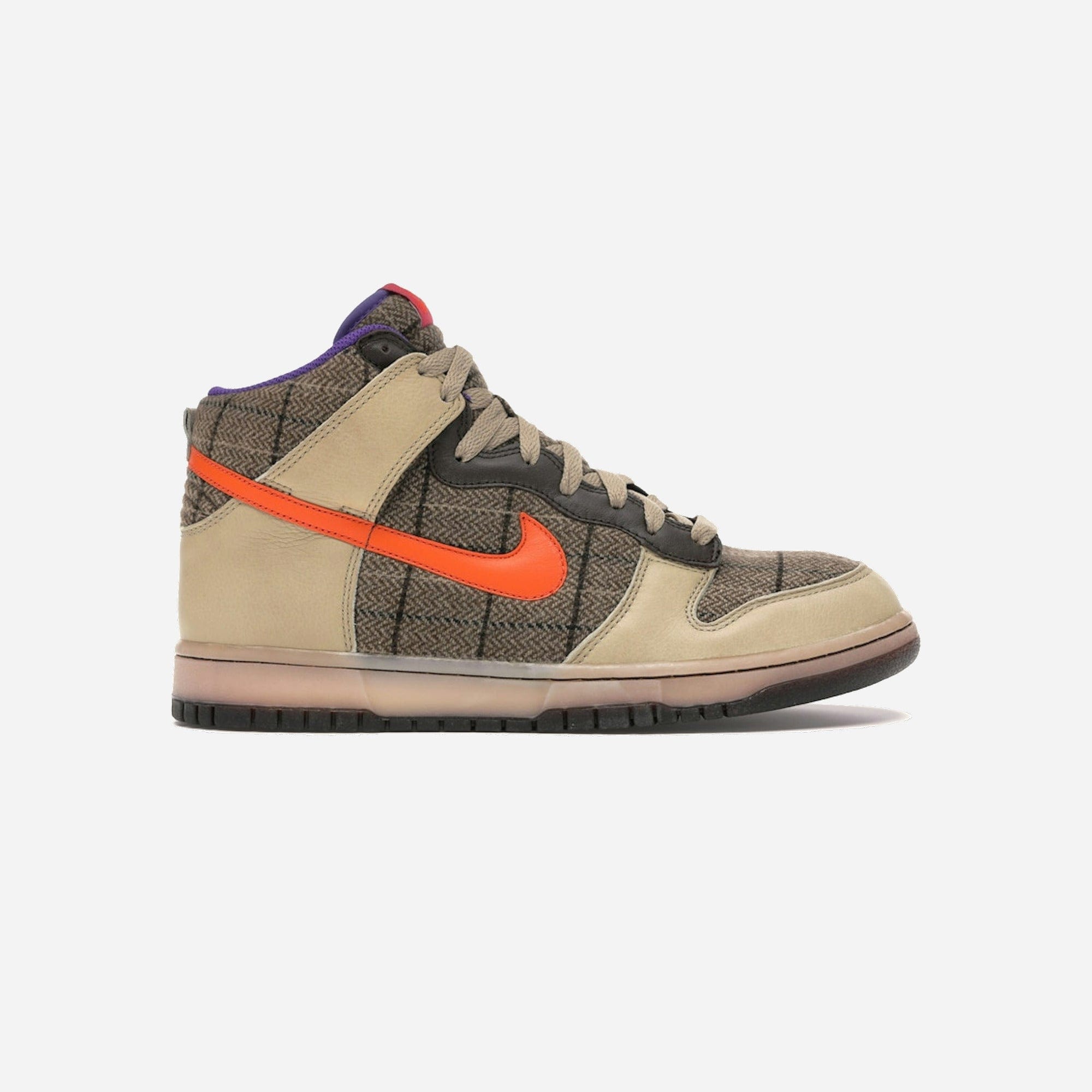 Nike Dunk High Premium Tweed Orange Blaze