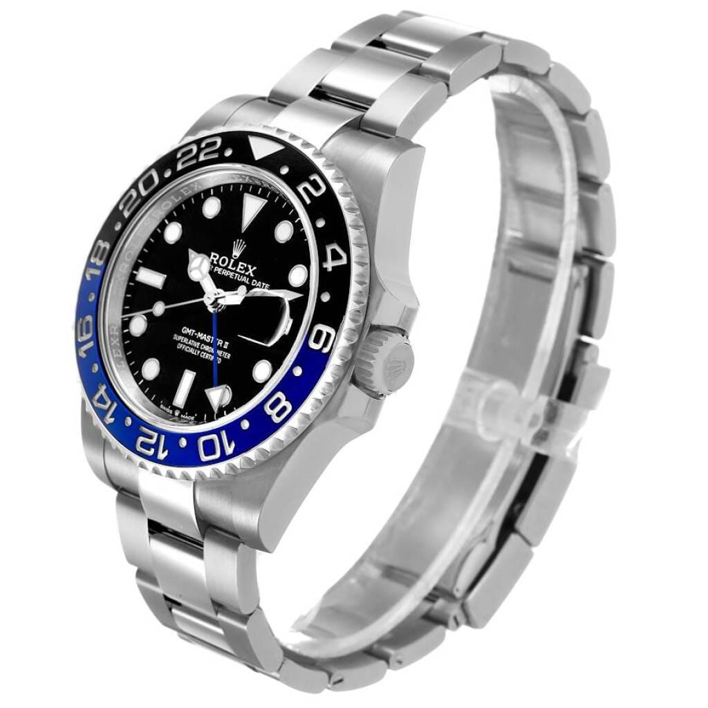 GMT-Master II 'Batman' (Reference 126710BLNR). A 40mm stainless steel automatic wristwatch with date and dual time. 2021