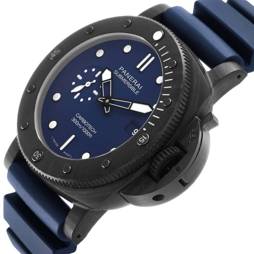 Submersible QuarantaQuattro (Reference PAM01232). A 44mm carbotech automatic wristwatch with date. 2023