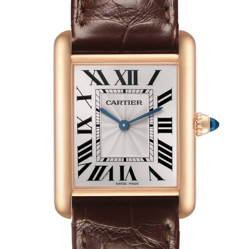 Tank Louis (Reference WGTA0011). A 33.7mm rose gold manual wind wristwatch. 2020