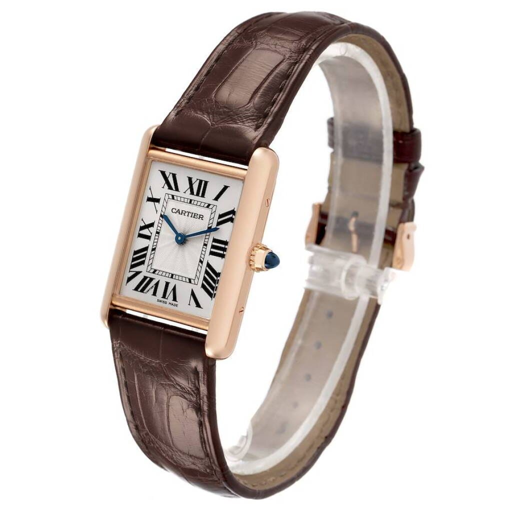 Tank Louis (Reference WGTA0011). A 33.7mm rose gold manual wind wristwatch. 2020