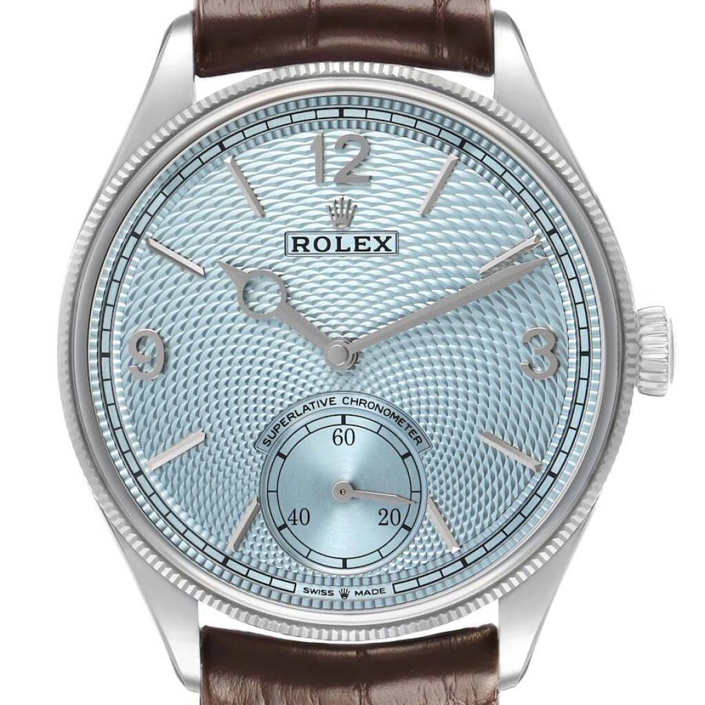 1908 Ice Blue Dial (Reference 52506). A 39mm platinum automatic wristwatch. 2026