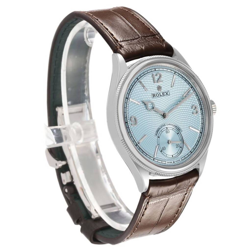 1908 Ice Blue Dial (Reference 52506). A 39mm platinum automatic wristwatch. 2026