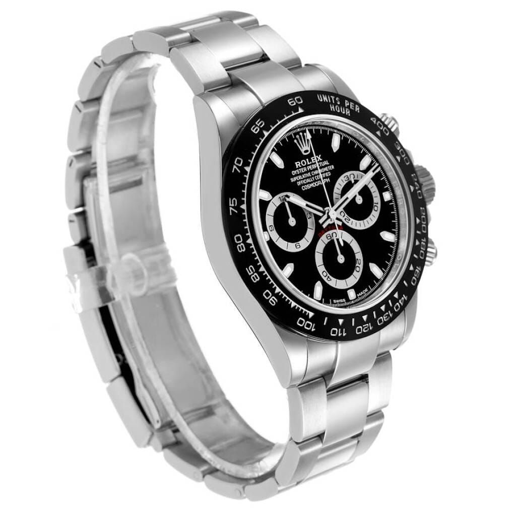 Cosmograph Daytona (Reference 116500LN). A 40mm stainless steel automatic wristwatch with chronograph. 2018