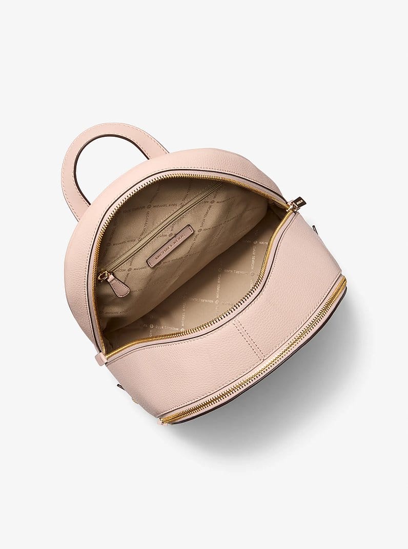 Rhea Medium Pebbled Leather Backpack