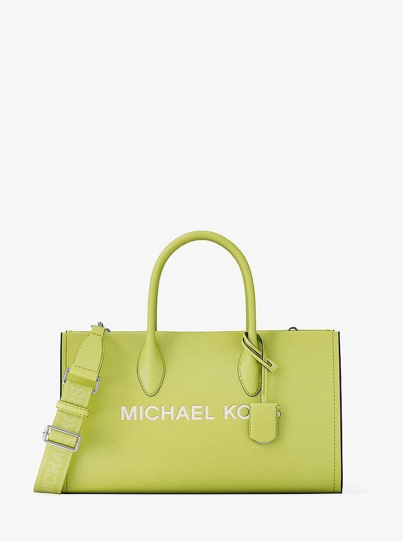 Mirella Medium Pebbled Leather Satchel