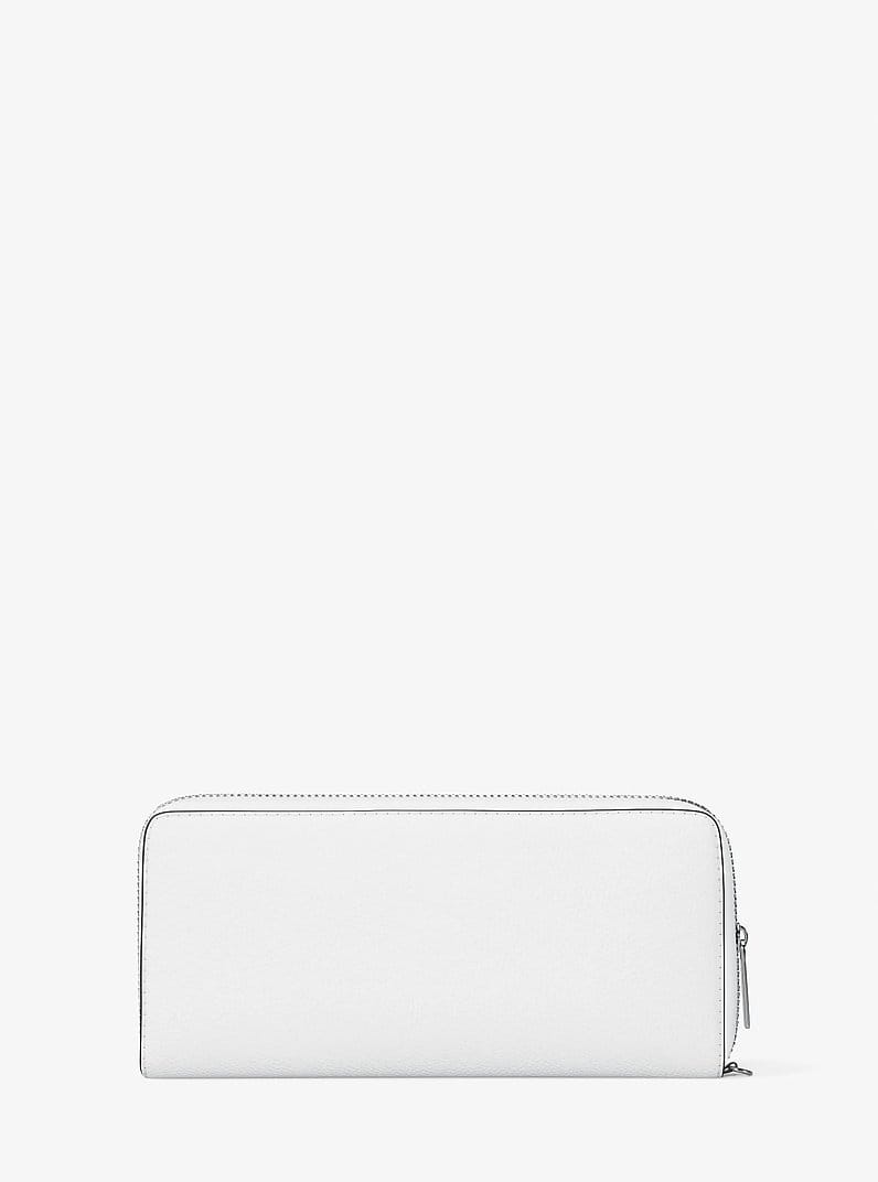 Large Pebbled Leather Continental Wallet