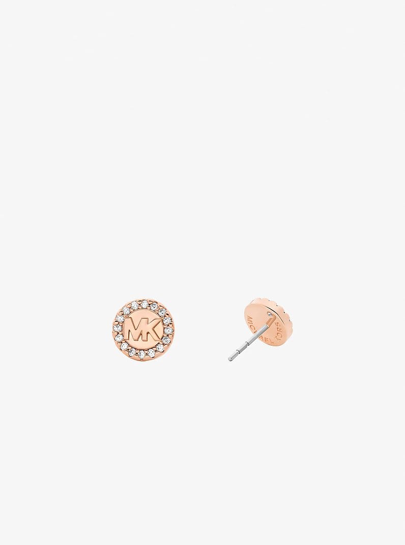 Pavé Logo Stud Earrings